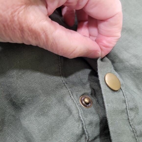 Cynthia Rowley 100% Linen Bomer Jacket Zip Front Size Small - Picture 3 of 11